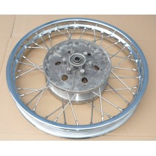 WHEEL COMPLETE FRONT - JAWA 250/353, 350/354 -  1,85-16"  - (STAINLESS STEEL WIRES)